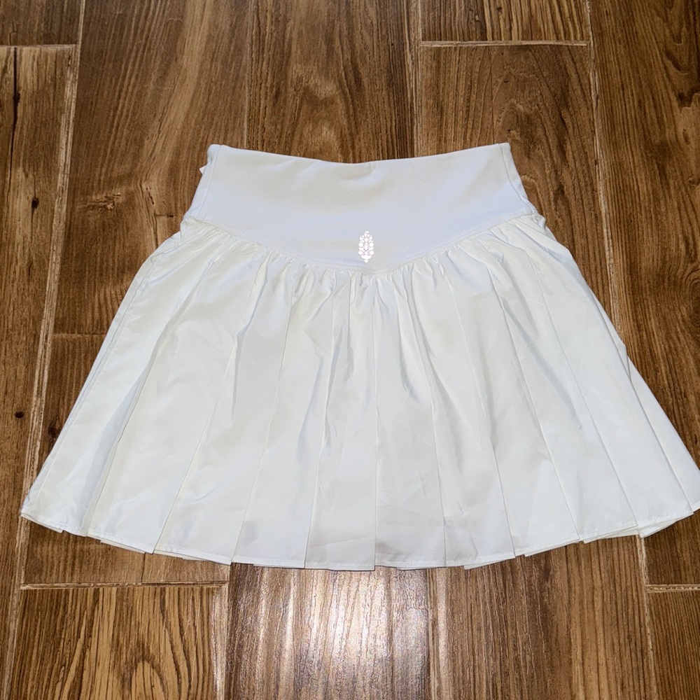 Free people movement  White Pleated Skirt